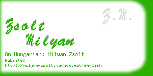 zsolt milyan business card